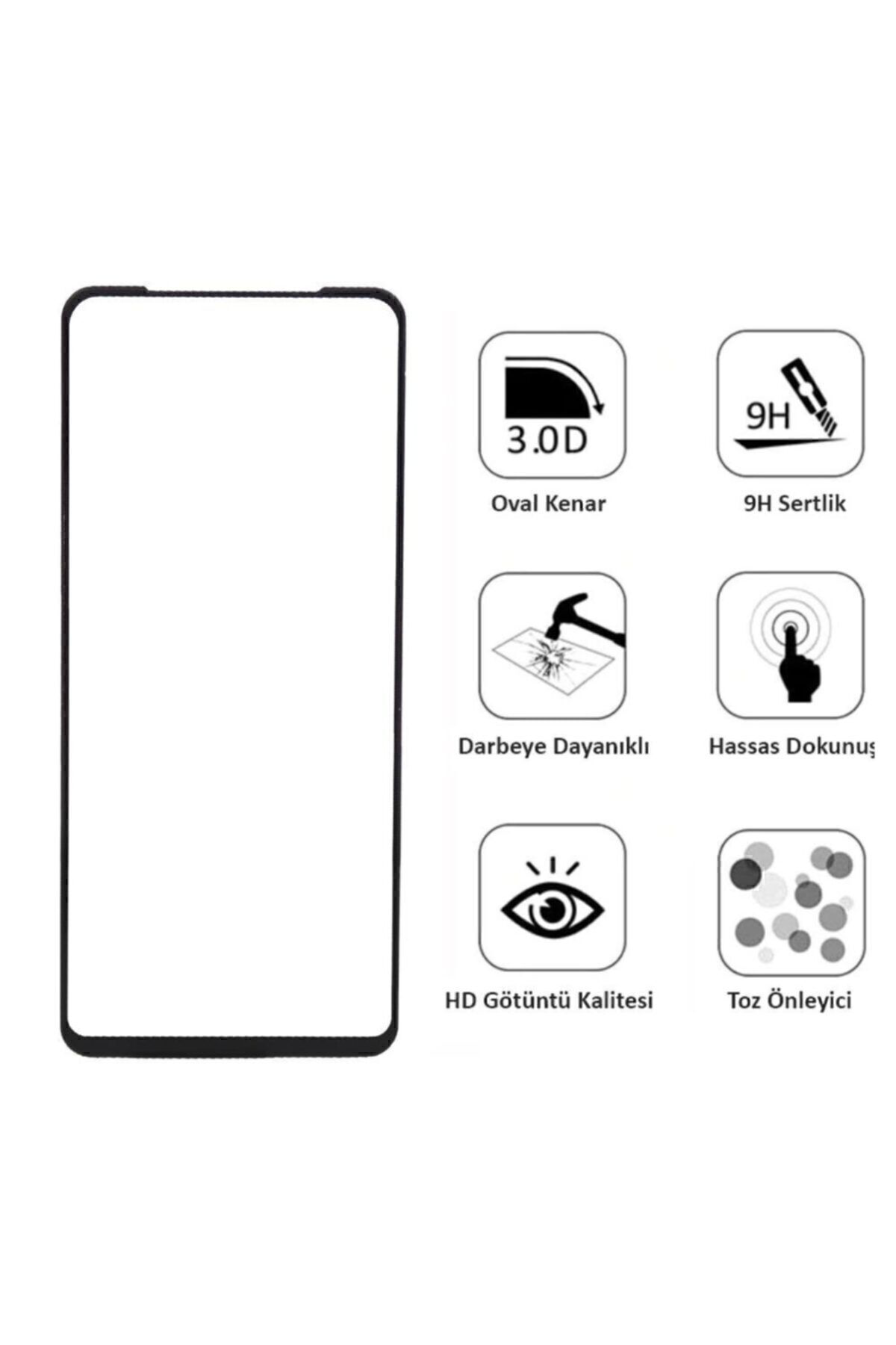 Samsung Galaxy A51 5d Seramik Tam Kaplayan Ekran Koruyucu Cam