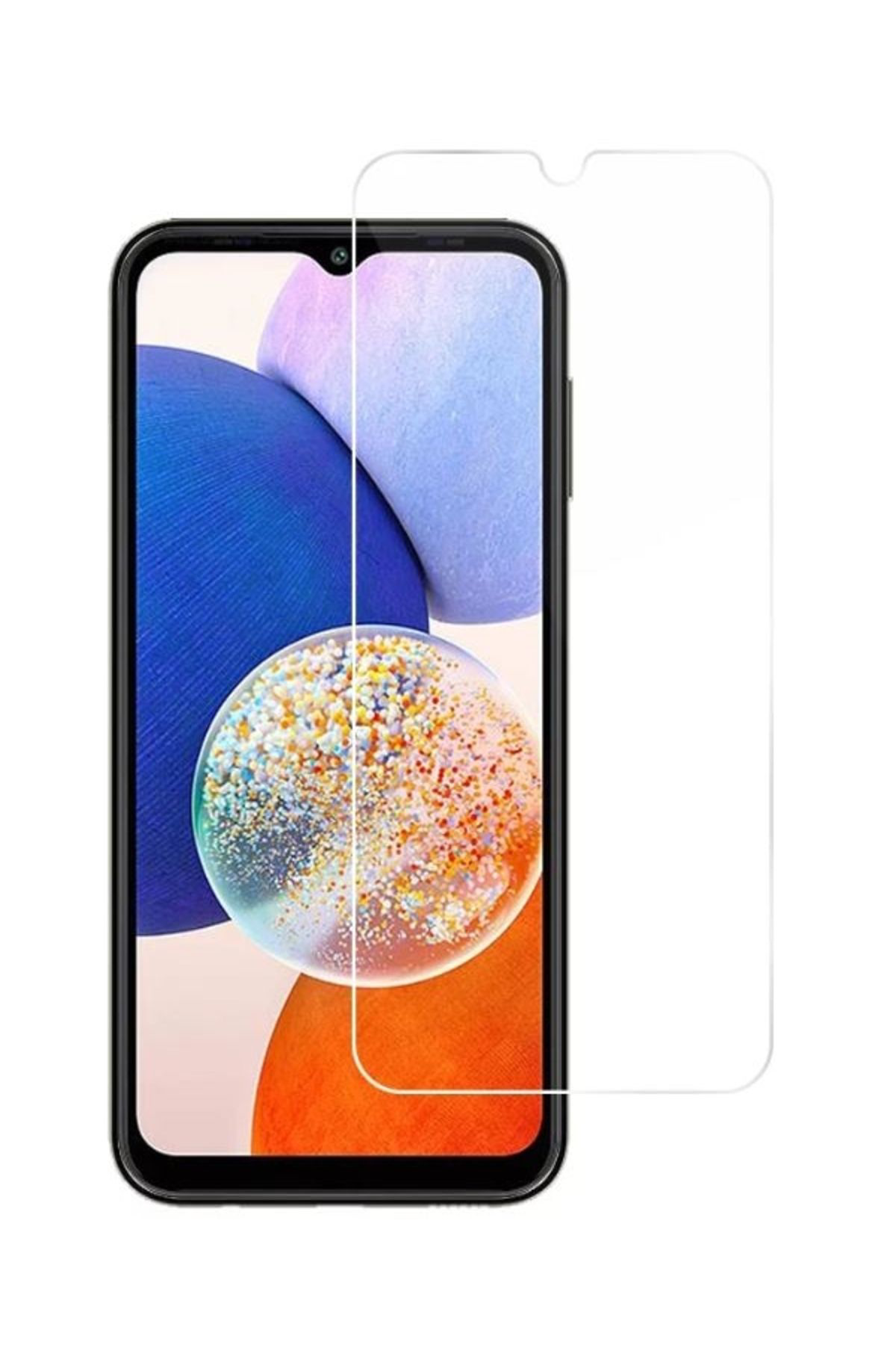 Samsung Galaxy A14 Uyumlu Tam Kaplayan Ekran Koruyucu - Darbe Önl