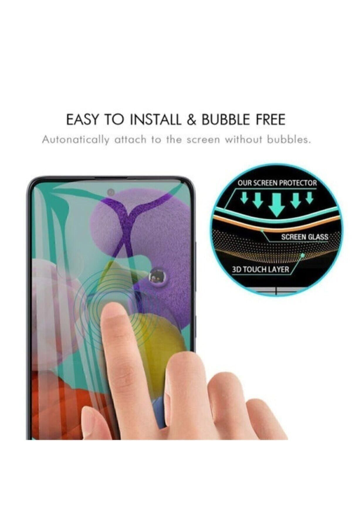 Samsung Galaxy A71 Kavisli Gizlilik Filtreli Hayalet Ekran Koruyu