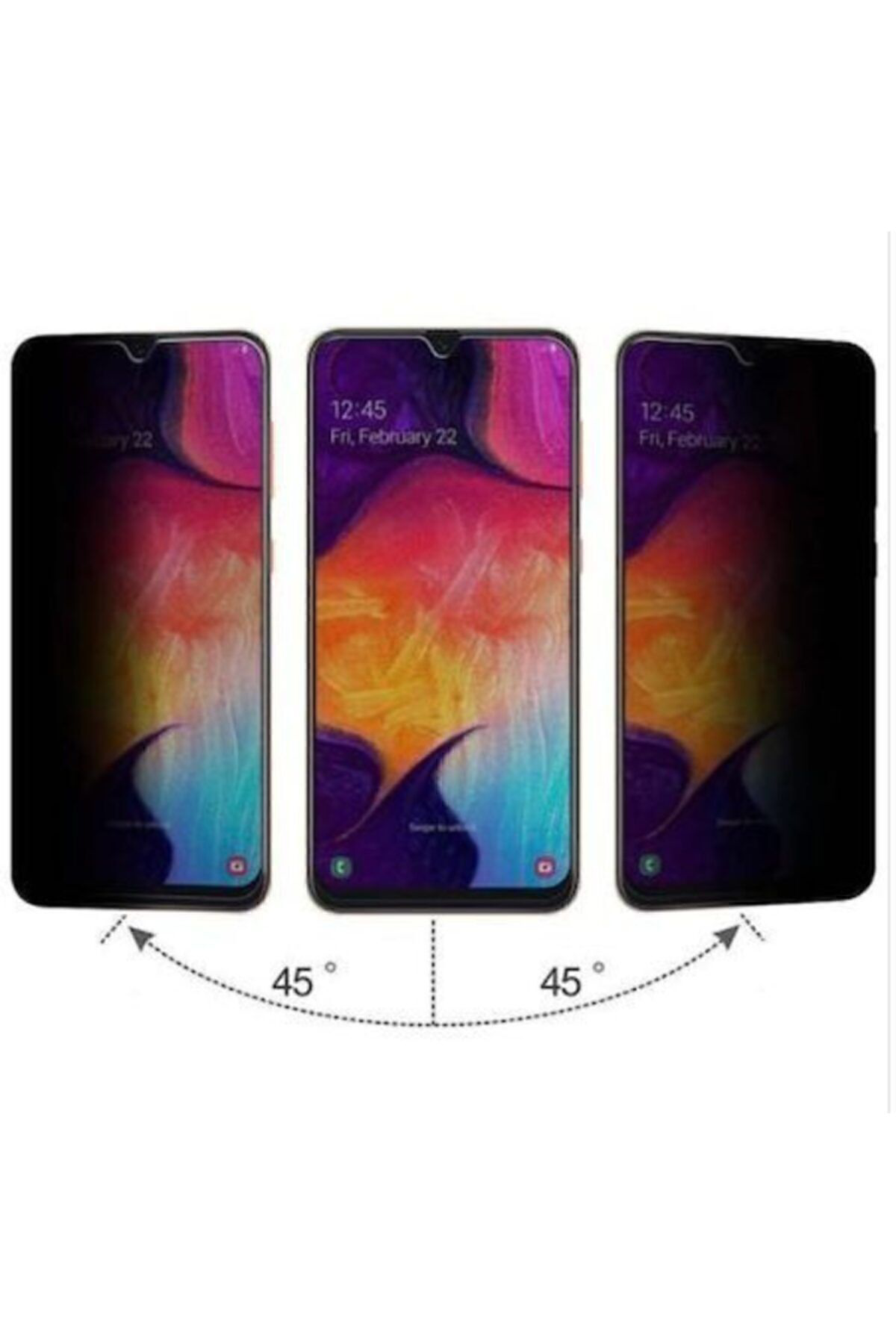 Samsung Galaxy A20 Hayalet Cam 9d Gizli Ekran Koruyucu Cam Privac Samsung Galaxy A20 Hayalet Cam 9d Gizli Ekran Koruyucu Cam Privac