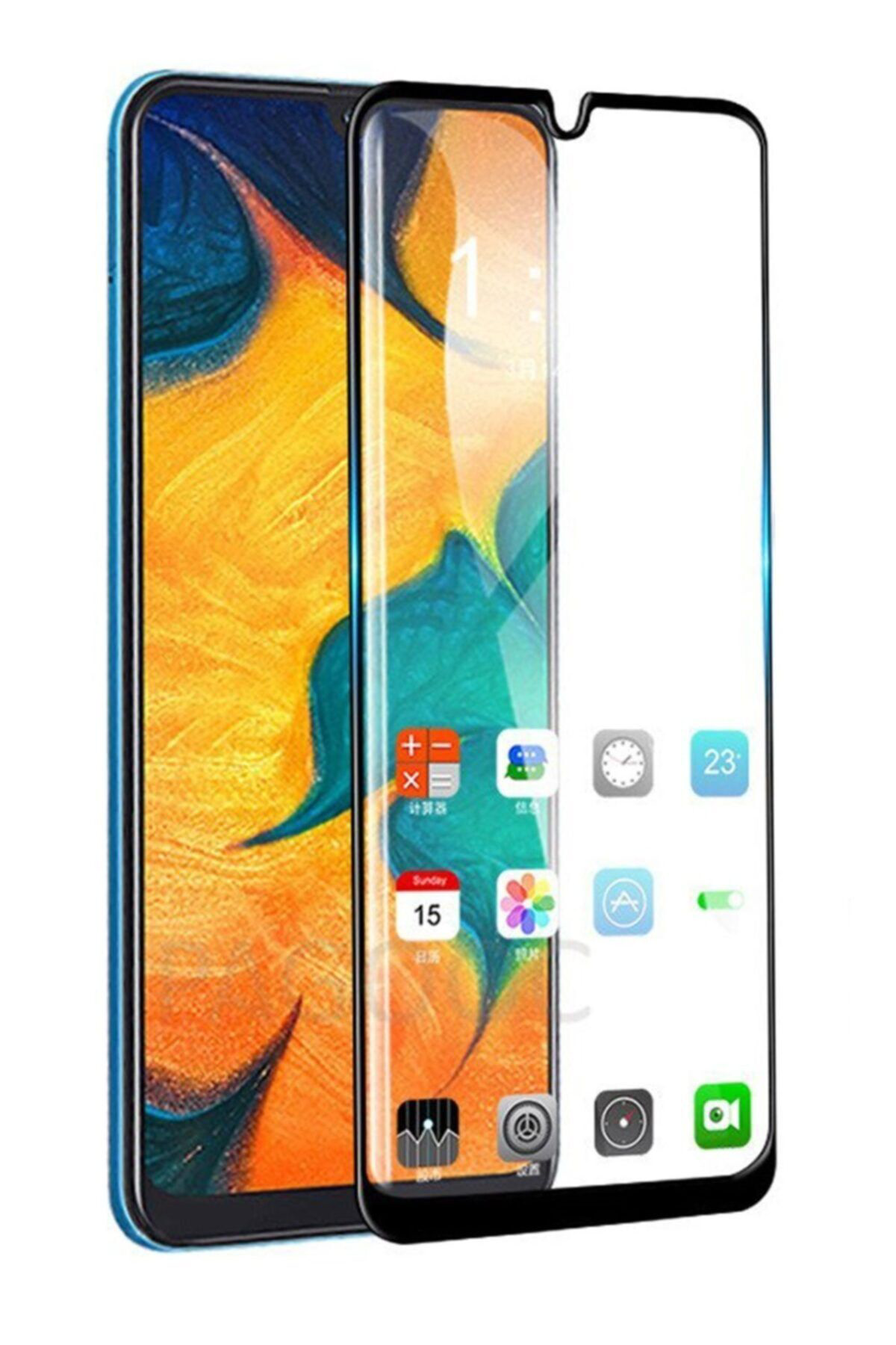 Mcasering Samsung Galaxy A20s Uyumlu Full Tam Kaplayan 5D Kırılmaz Cam Ekra