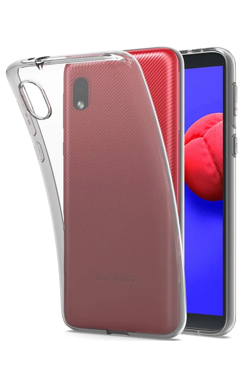 Samsung Galaxy A01 Core Kılıf Lüx Şeffaf Silikon Samsung Galaxy A01 Core Kılıf Lüx Şeffaf Silikon