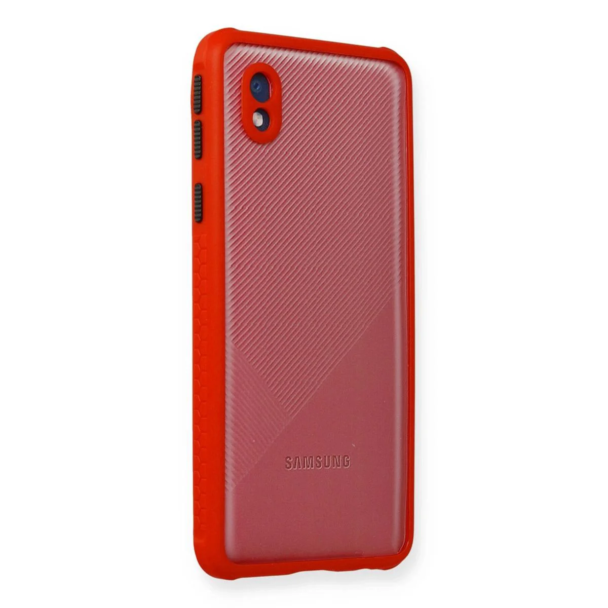 Samsung Galaxy A01 Core ile Uyumlu Miami Şeffaf Silikon Kılıf - Kırmızı Fiyatı, Yorumları ve Özellikleri