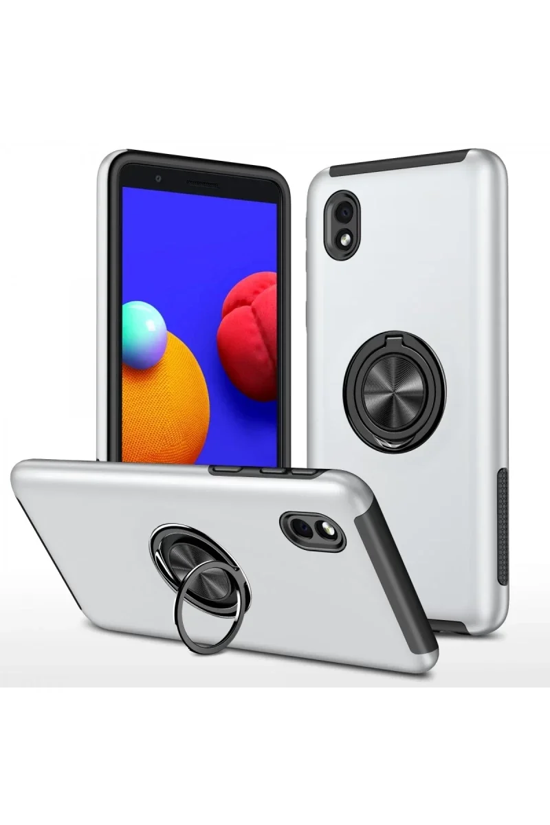Samsung Galaxy A01 Core Kılıf Elit Yüzüklü Kapak - Gümüş Fiyatı, Yorumları ve Özellikleri