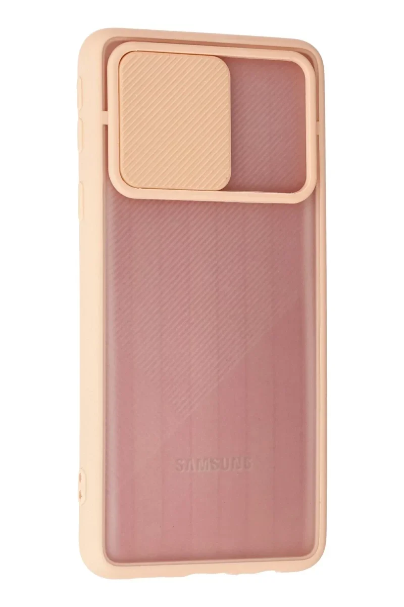 Samsung Galaxy A01 Core Kılıf Palm Buzlu Kamera Sürgülü Silikon - Pembe Samsung Galaxy A01 Core Kılıf Palm Buzlu Kamera Sürgülü Silikon - Pembe