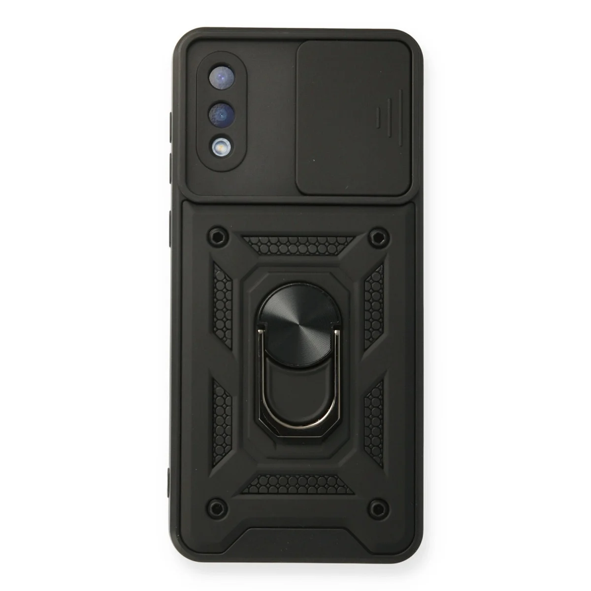 Samsung Galaxy A02 Kılıf Pars Lens Yüzüklü Silikon - Siyah Samsung Galaxy A02 Kılıf Pars Lens Yüzüklü Silikon - Siyah
