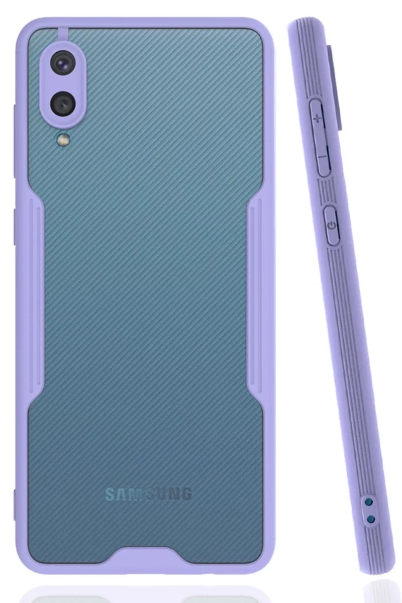 Samsung Galaxy A02 Kılıf Platin Silikon - Lila Samsung Galaxy A02 Kılıf Platin Silikon - Lila