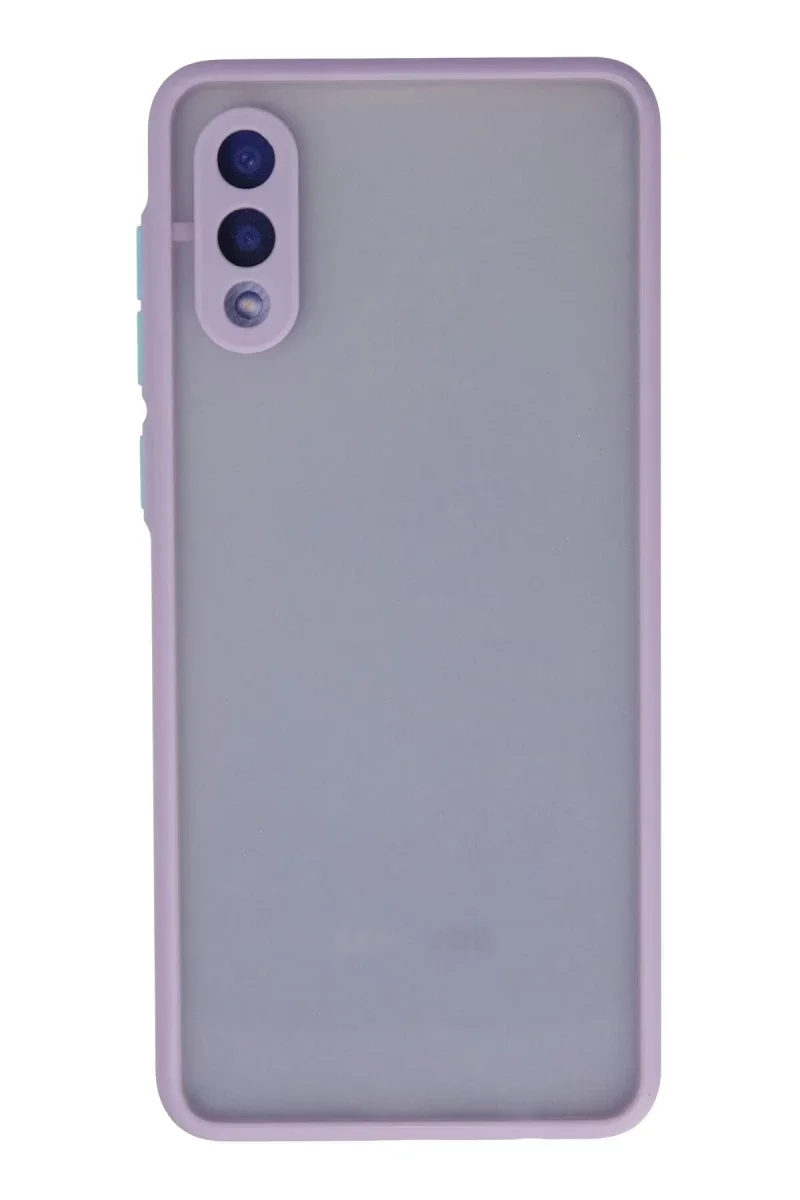Samsung Galaxy A02 Kılıf Montreal Silikon Kapak - Mor Samsung Galaxy A02 Kılıf Montreal Silikon Kapak - Mor