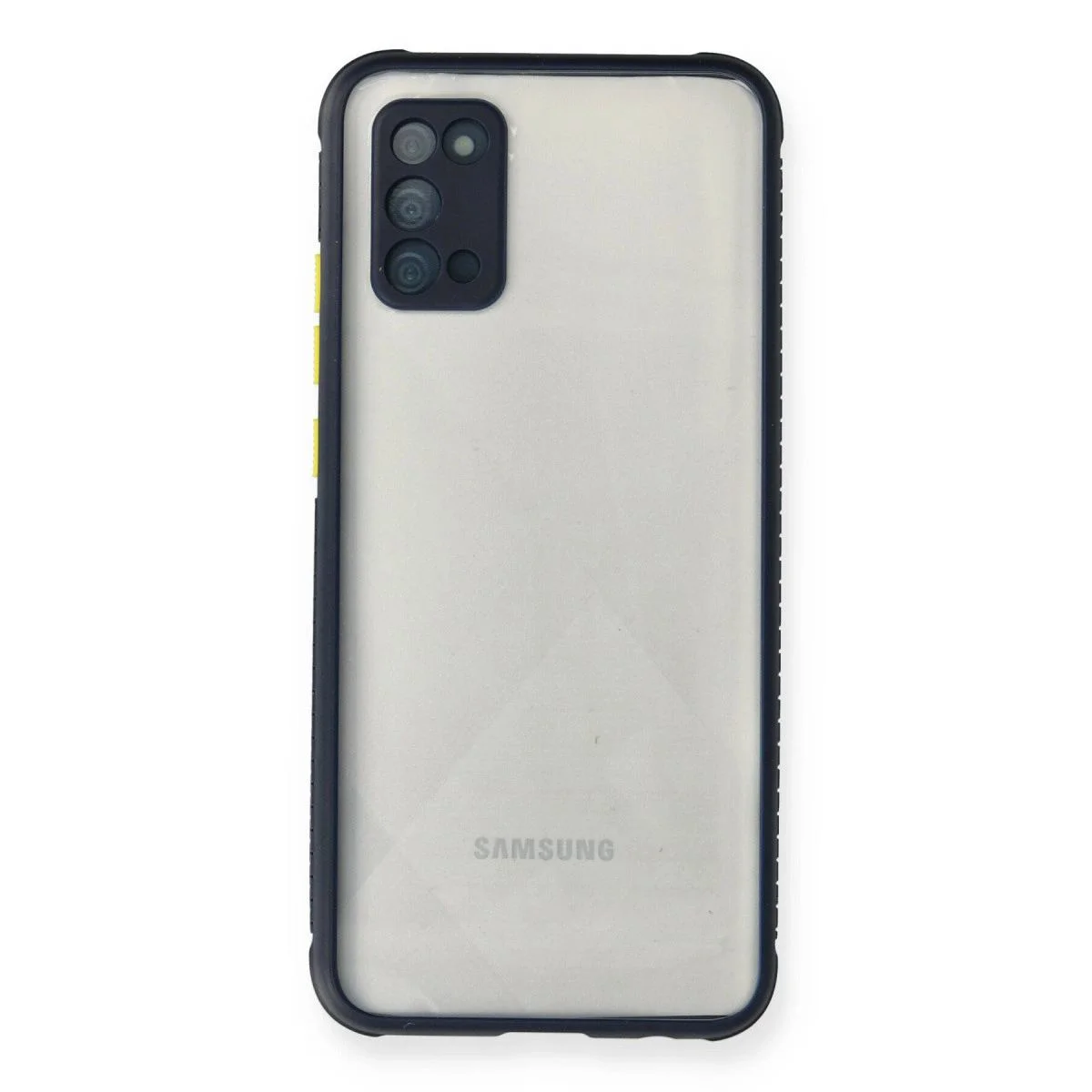 Samsung Galaxy A02s ile Uyumlu Miami Şeffaf Silikon Kılıf - Lacivert, Darbe Koruma, Airbag Köşeler Samsung Galaxy A02s ile Uyumlu Miami Şeffaf Silikon Kılıf - Lacivert, Darbe Koruma, Airbag Köşeler