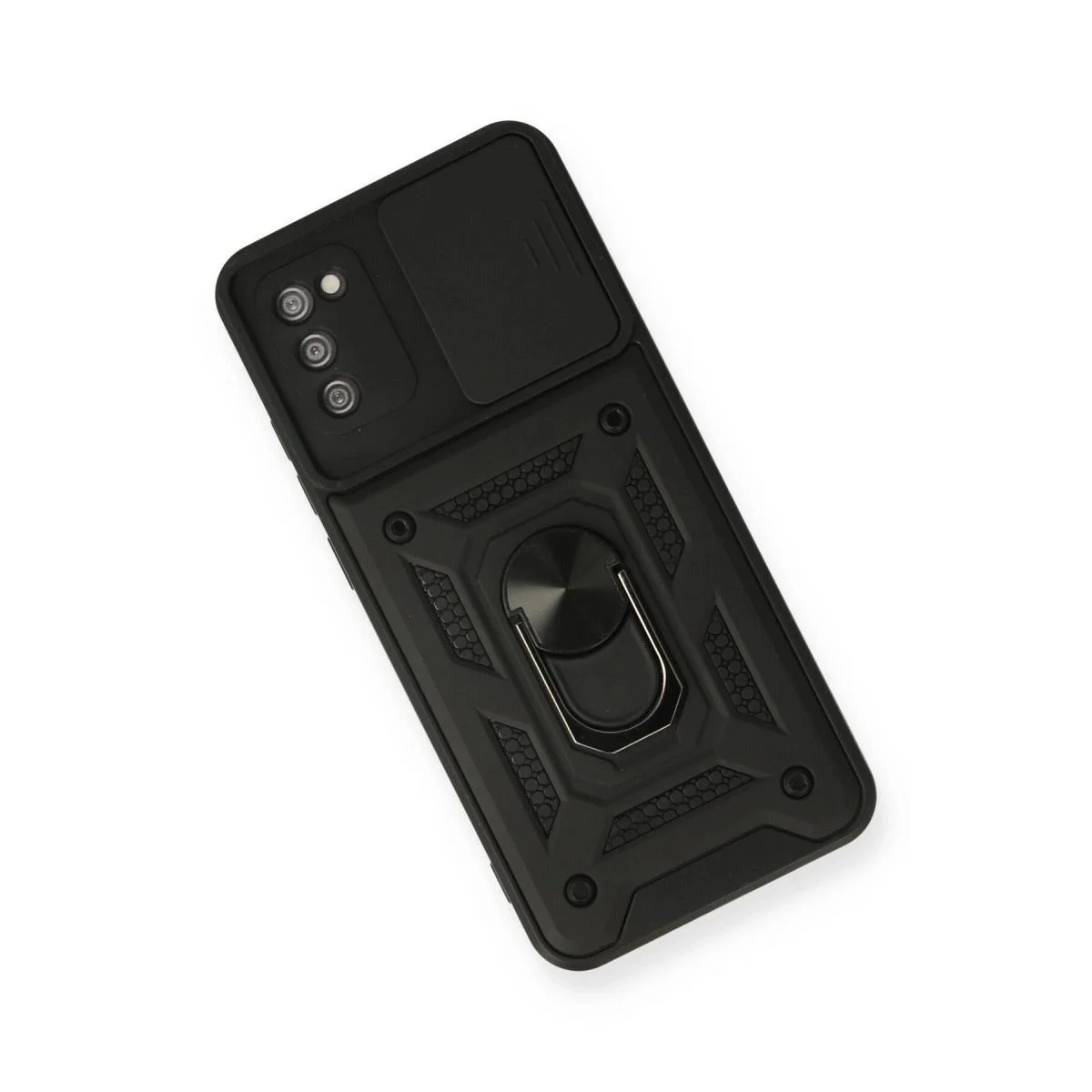 Samsung Galaxy A02s ile Uyumlu Pars Lens Yüzüklü Silikon Kılıf - Siyah, Darbe Korumalı ve Standlı Fiyatı, Yorumları ve Özellikleri