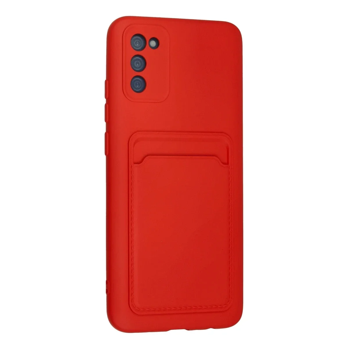 Samsung Galaxy A02S Kılıf Kelvin Kartvizitli Silikon - Kırmızı Samsung Galaxy A02S Kılıf Kelvin Kartvizitli Silikon - Kırmızı