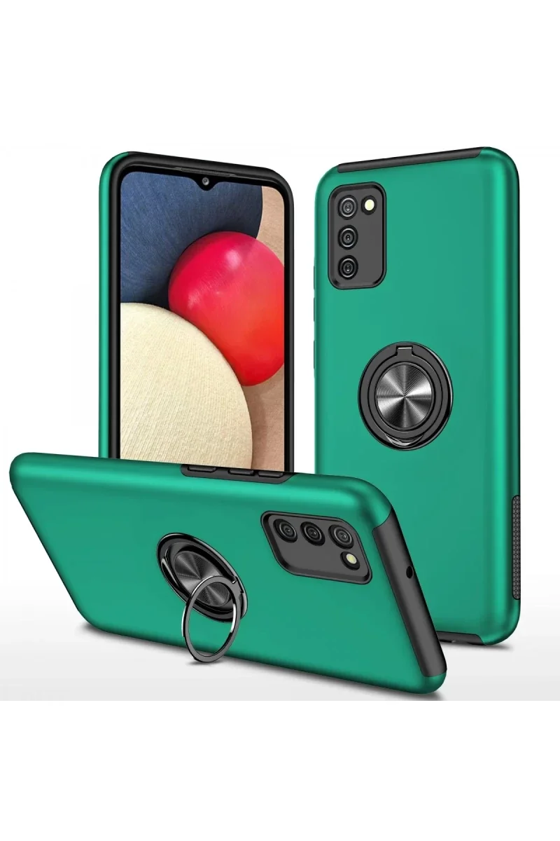 Samsung Galaxy A02S Kılıf Elit Yüzüklü Kapak - Yeşil Fiyatı, Yorumları ve Özellikleri