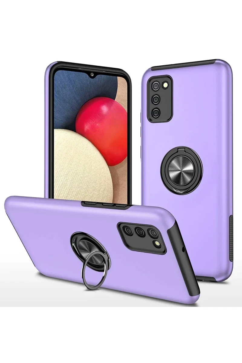 Samsung Galaxy A02S Kılıf Elit Yüzüklü Kapak - Mor Fiyatı, Yorumları ve Özellikleri