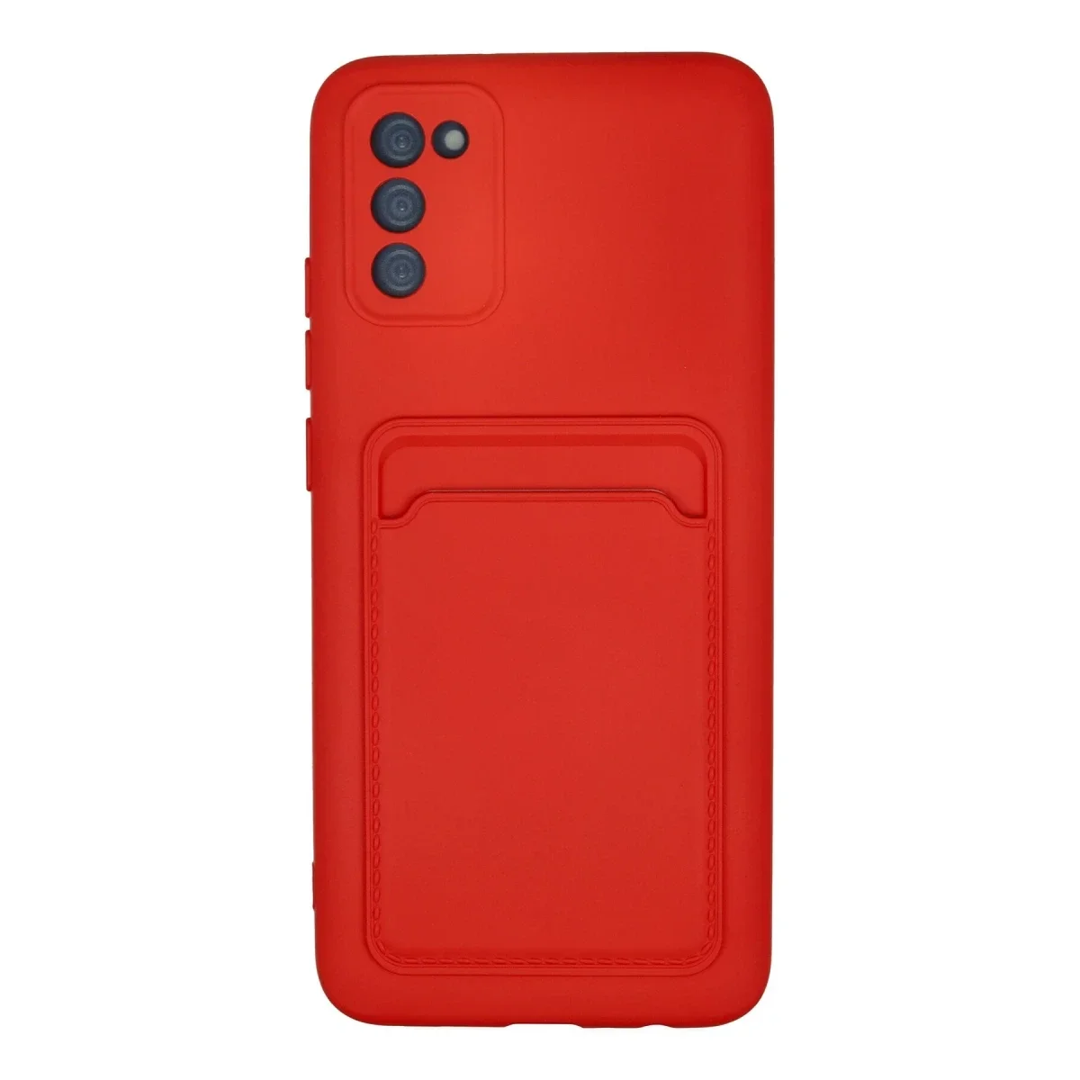 Samsung Galaxy A02S Kılıf Kelvin Kartvizitli Silikon - Kırmızı Samsung Galaxy A02S Kılıf Kelvin Kartvizitli Silikon - Kırmızı