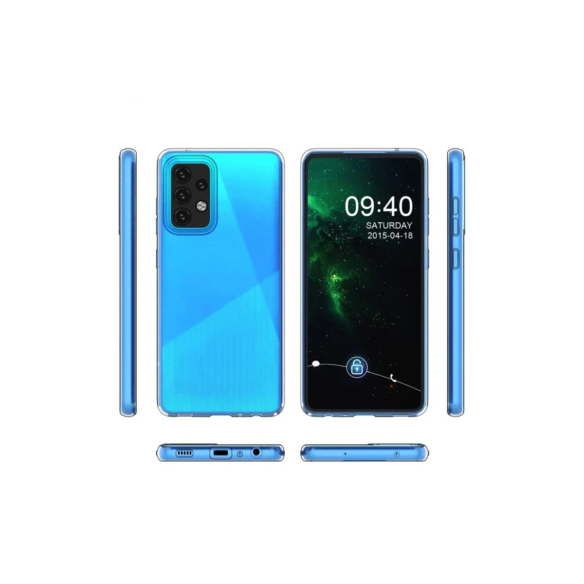 Samsung Galaxy A02S Kılıf Lüx Şeffaf Silikon Samsung Galaxy A02S Kılıf Lüx Şeffaf Silikon