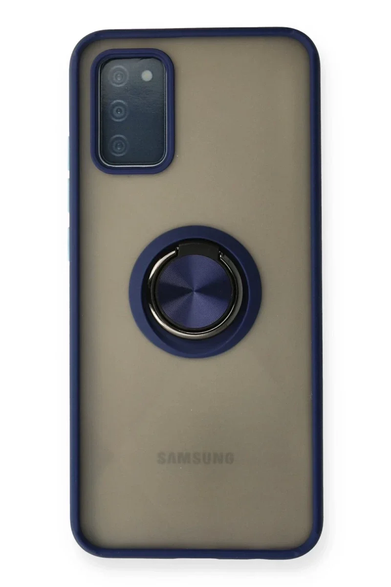 Samsung Galaxy A02S Kılıf Montreal Yüzüklü Silikon Kapak - Lacivert Fiyatı, Yorumları ve Özellikleri