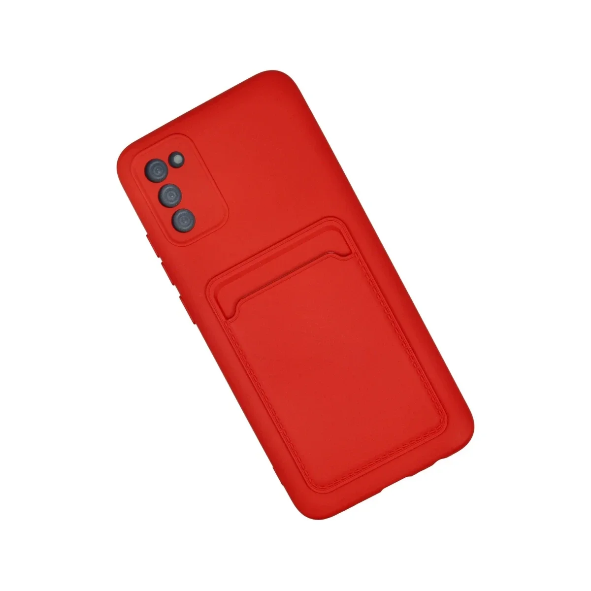 Samsung Galaxy A02S Kılıf Kelvin Kartvizitli Silikon - Kırmızı Samsung Galaxy A02S Kılıf Kelvin Kartvizitli Silikon - Kırmızı