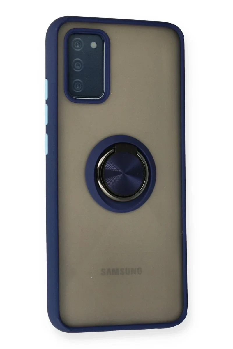 Samsung Galaxy A02S Kılıf Montreal Yüzüklü Silikon Kapak - Lacivert Fiyatı, Yorumları ve Özellikleri