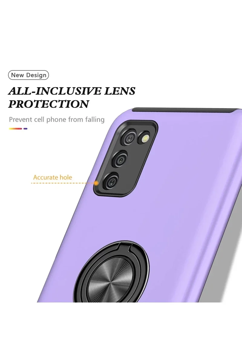 Samsung Galaxy A02S Kılıf Elit Yüzüklü Kapak - Mor Fiyatı, Yorumları ve Özellikleri