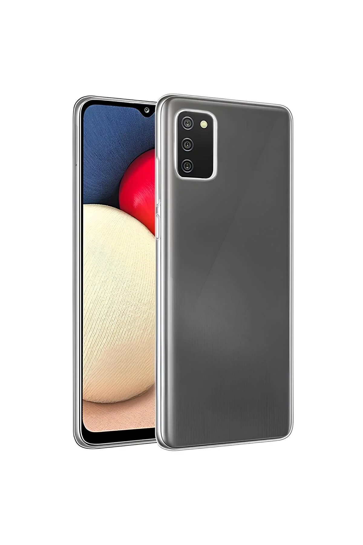 Samsung Galaxy A02S Premium Silikon Kılıf Şeffaf