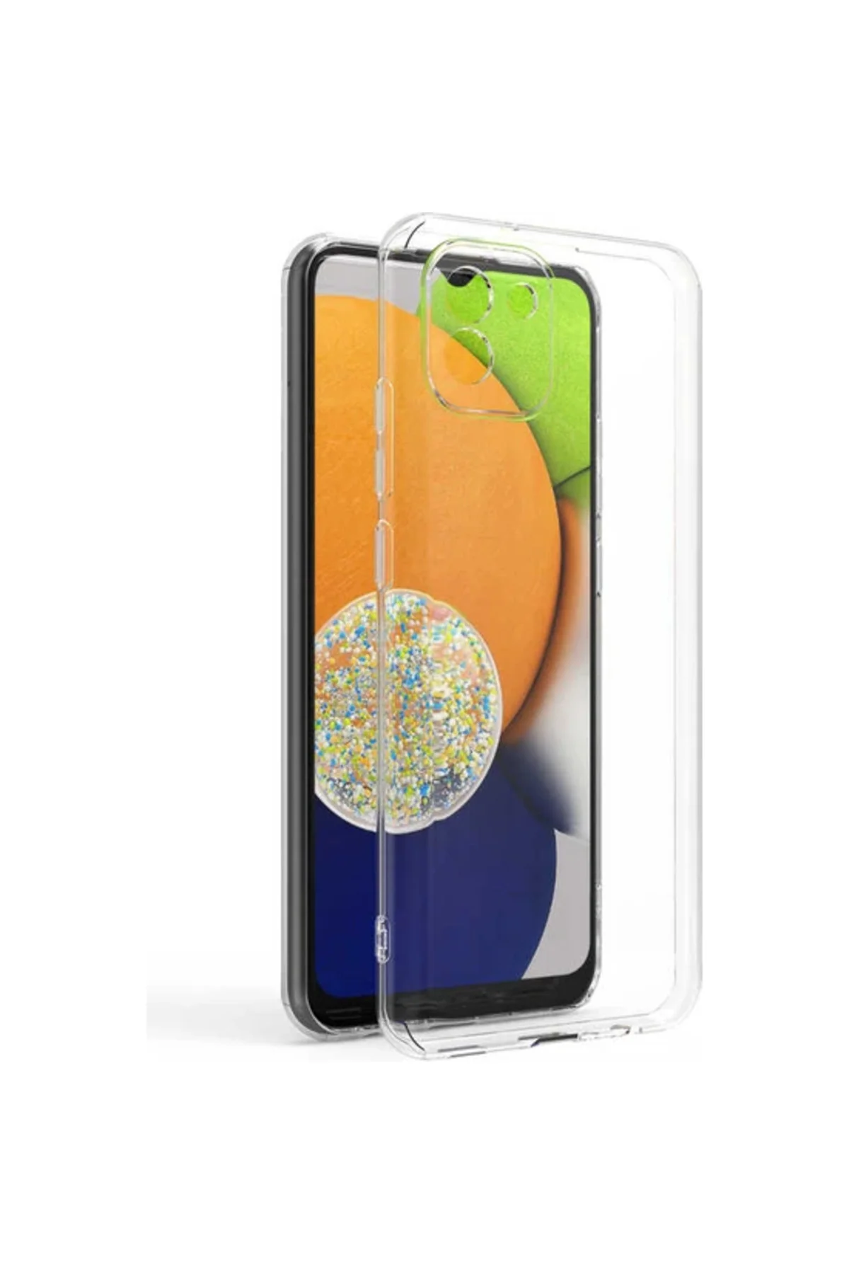 Samsung Galaxy A03 2.0 MM Korumalı Şeffaf Silikon Kılıf