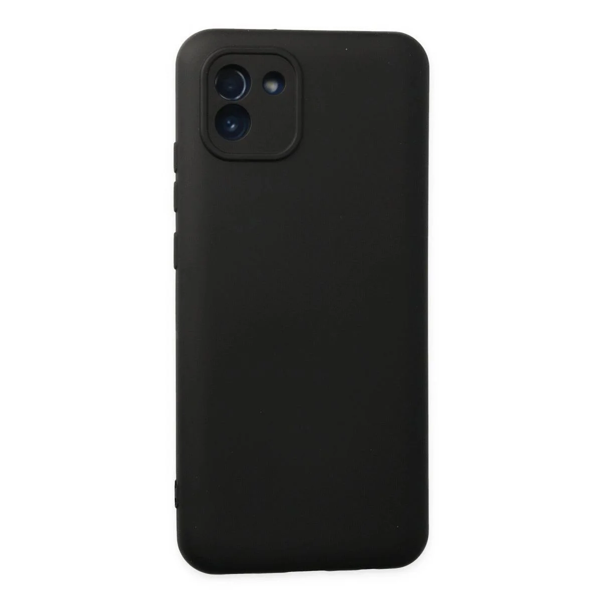 Samsung Galaxy A03 ile Uyumlu Nano İçi Kadife Silikon Kılıf - Siyah