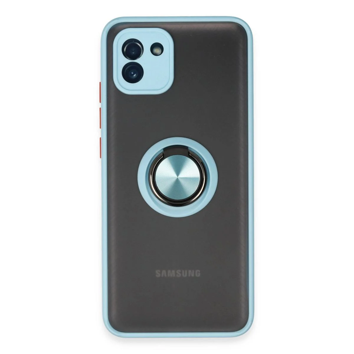 Samsung Galaxy A03 ile Uyumlu Montreal Yüzüklü Silikon Kılıf - Buz Mavi, Darbe Korumalı ve Standlı Fiyatı, Yorumları ve Özellikleri