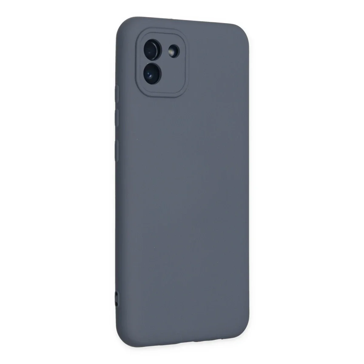 Samsung Galaxy A03 Kılıf Nano içi Kadife Silikon - Gri