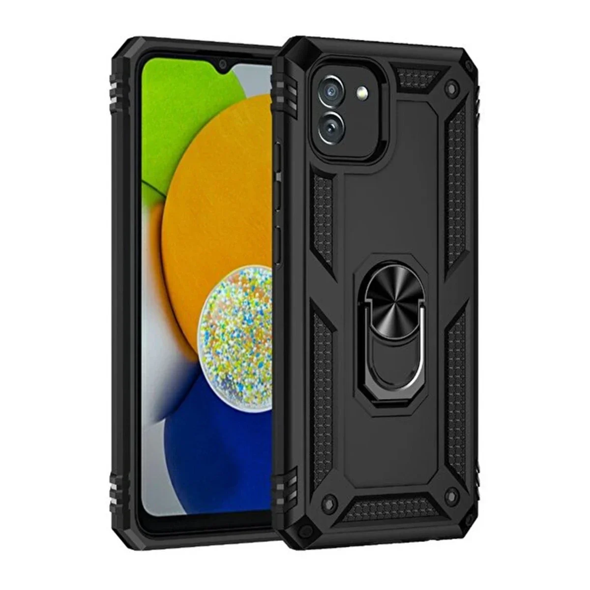 Samsung Galaxy A03 Kılıf Sofya Yüzüklü Silikon Kapak - Siyah Fiyatı, Yorumları ve Özellikleri