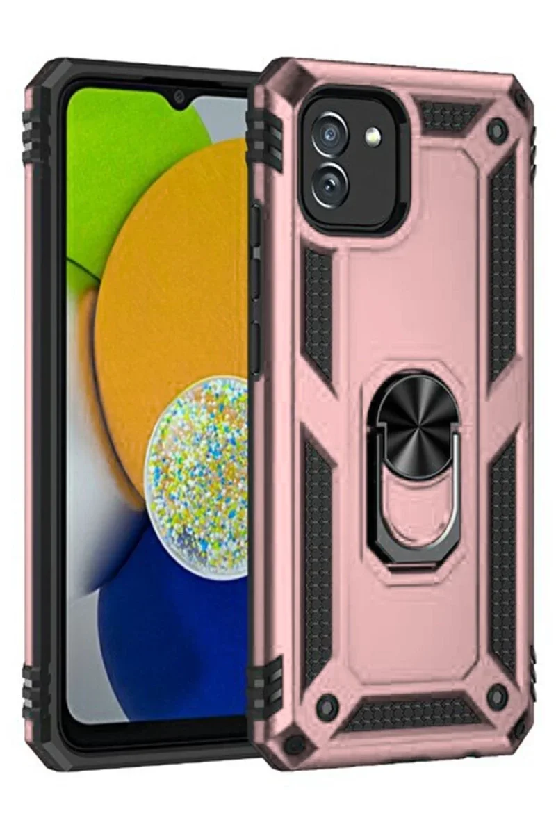 Samsung Galaxy A03 Kılıf Sofya Yüzüklü Silikon Kapak - Rose Fiyatı, Yorumları ve Özellikleri