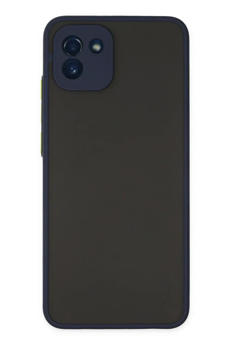 Samsung Galaxy A03 Kılıf Montreal Silikon Kapak - Lacivert