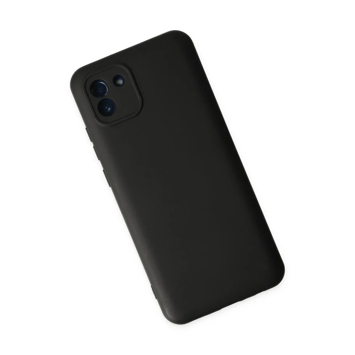 Samsung Galaxy A03 Kılıf Nano içi Kadife Silikon - Siyah
