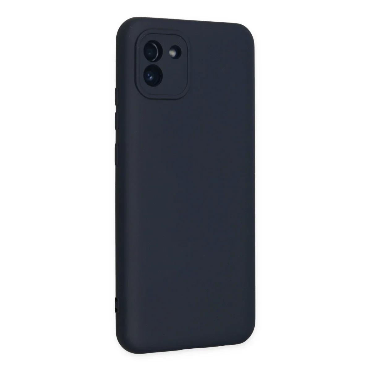 Samsung Galaxy A03 Kılıf Nano içi Kadife Silikon - Lacivert Samsung Galaxy A03 Kılıf Nano içi Kadife Silikon - Lacivert