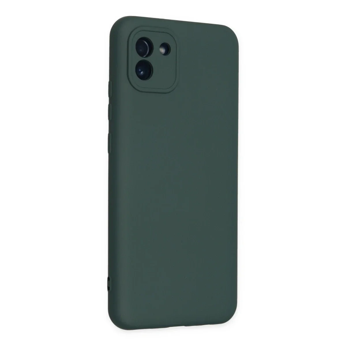 Samsung Galaxy A03 Kılıf Nano içi Kadife Silikon - Koyu Yeşil