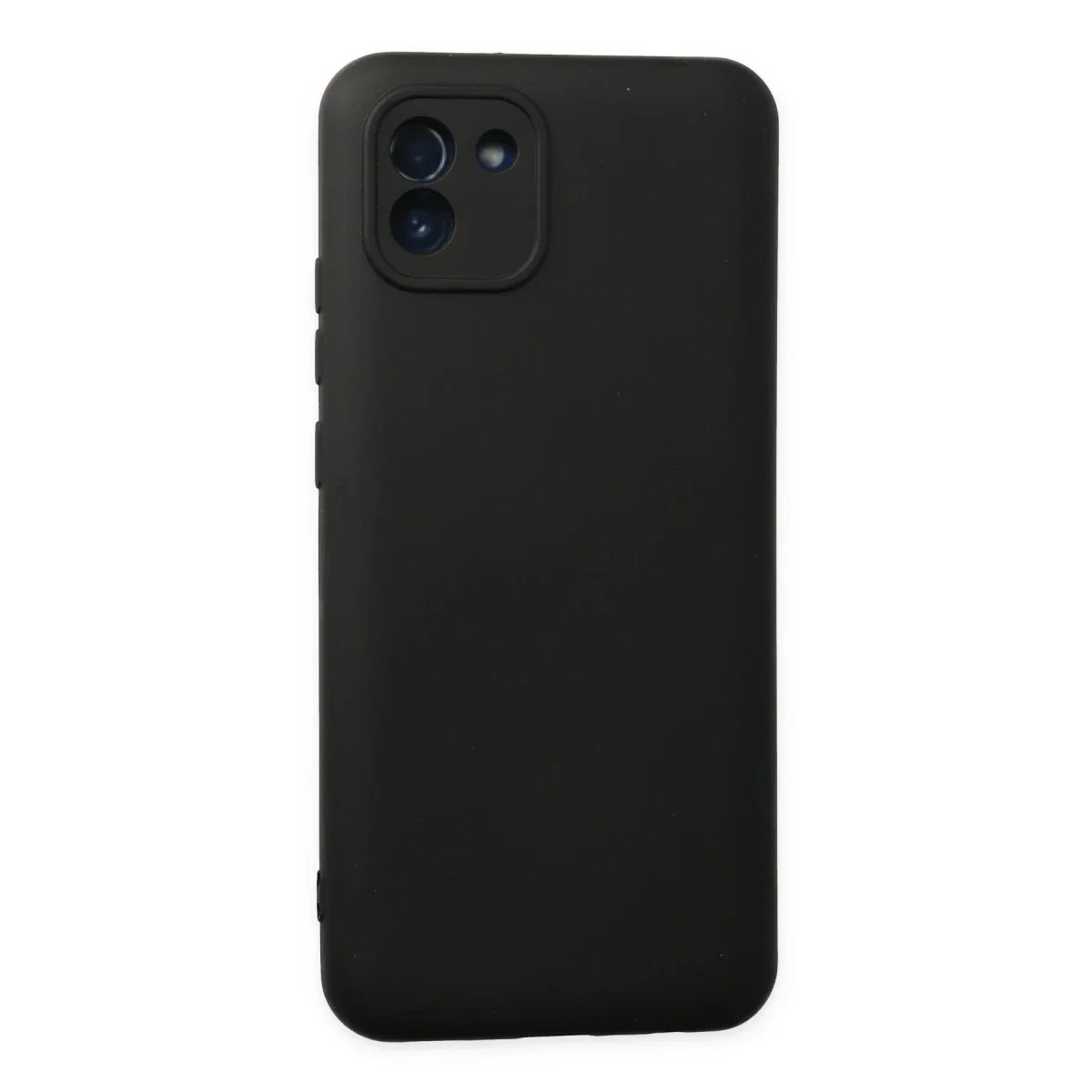 Samsung Galaxy A03 Kılıf Nano içi Kadife Silikon - Siyah