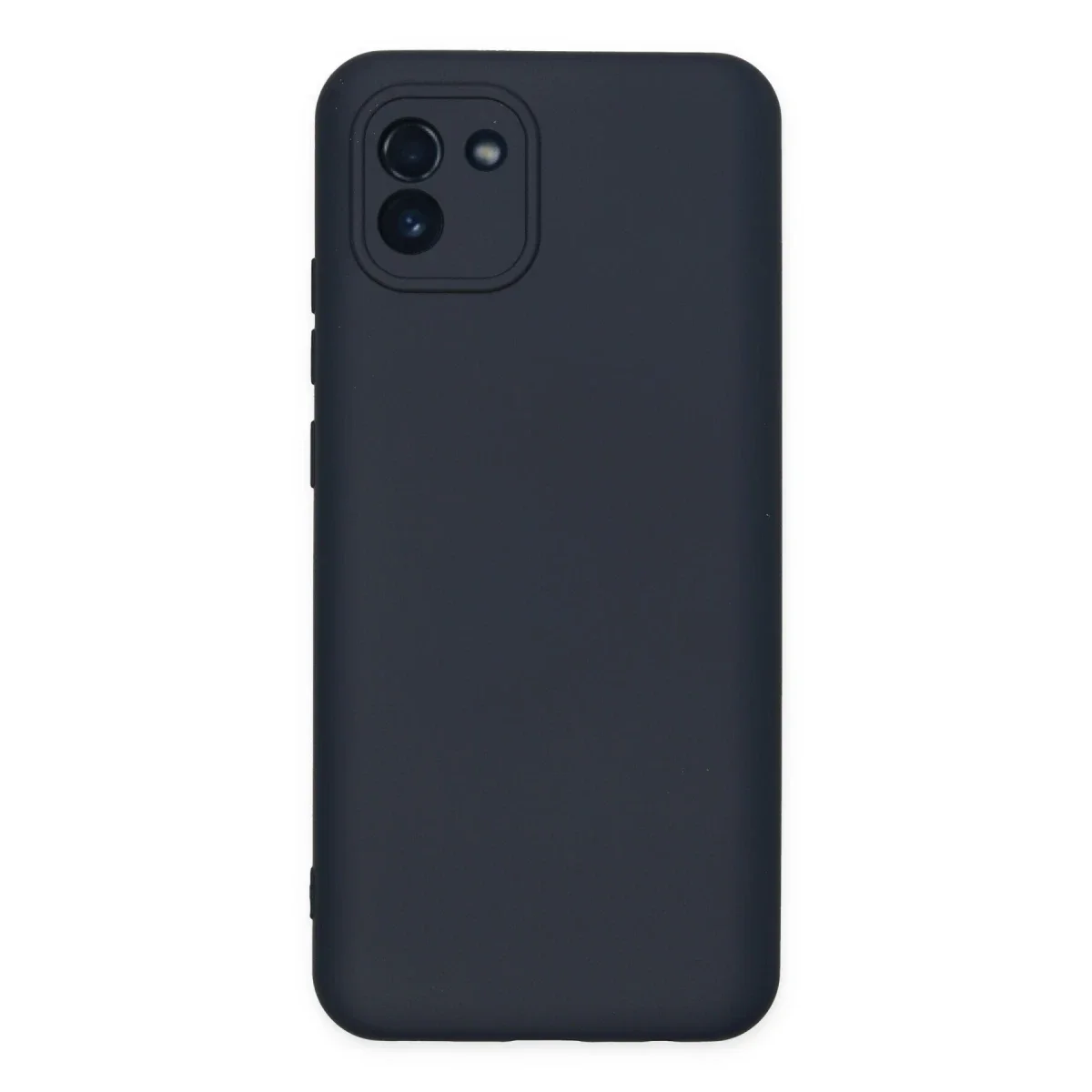 Samsung Galaxy A03 Kılıf Nano içi Kadife Silikon - Lacivert Samsung Galaxy A03 Kılıf Nano içi Kadife Silikon - Lacivert