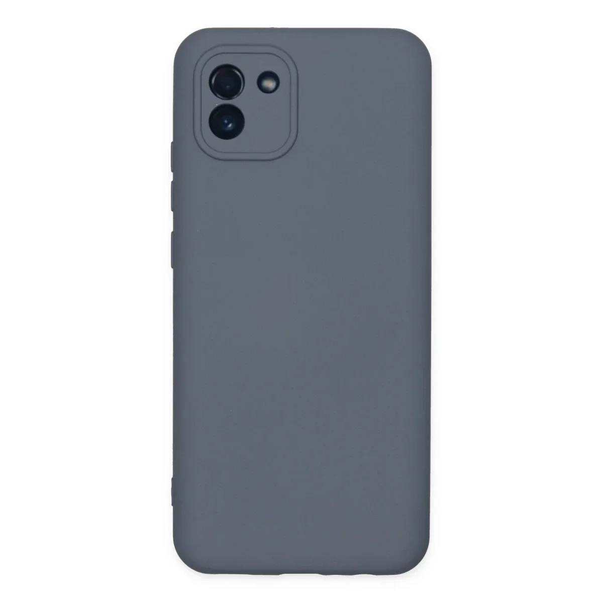 Samsung Galaxy A03 Kılıf Nano içi Kadife Silikon - Gri