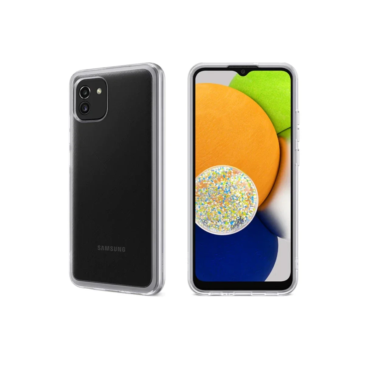 Samsung Galaxy A03 Kılıf Lüx Şeffaf Silikon Samsung Galaxy A03 Kılıf Lüx Şeffaf Silikon