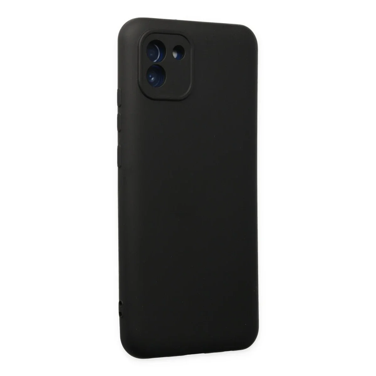 Samsung Galaxy A03 Kılıf Nano içi Kadife Silikon - Siyah