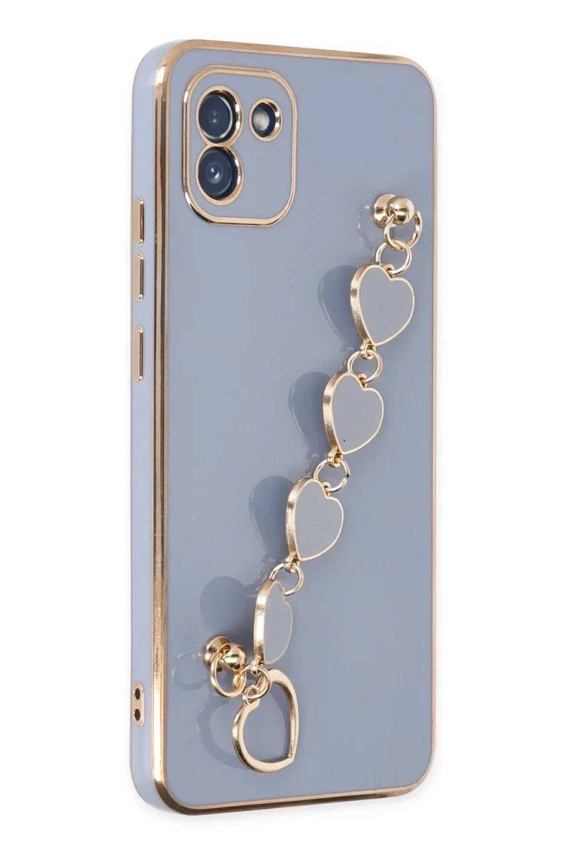 Samsung Galaxy A03 Kılıf Esila Silikon - Gri Samsung Galaxy A03 Kılıf Esila Silikon - Gri