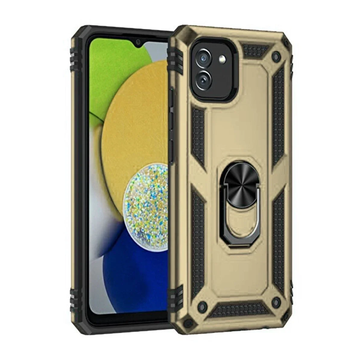 Samsung Galaxy A03 Kılıf Sofya Yüzüklü Silikon Kapak - Gold Fiyatı, Yorumları ve Özellikleri