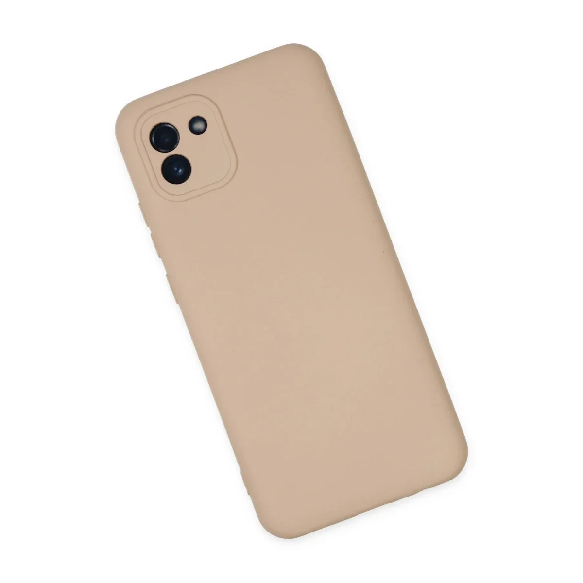 Samsung Galaxy A03 Kılıf Nano içi Kadife Silikon - Pudra Samsung Galaxy A03 Kılıf Nano içi Kadife Silikon - Pudra