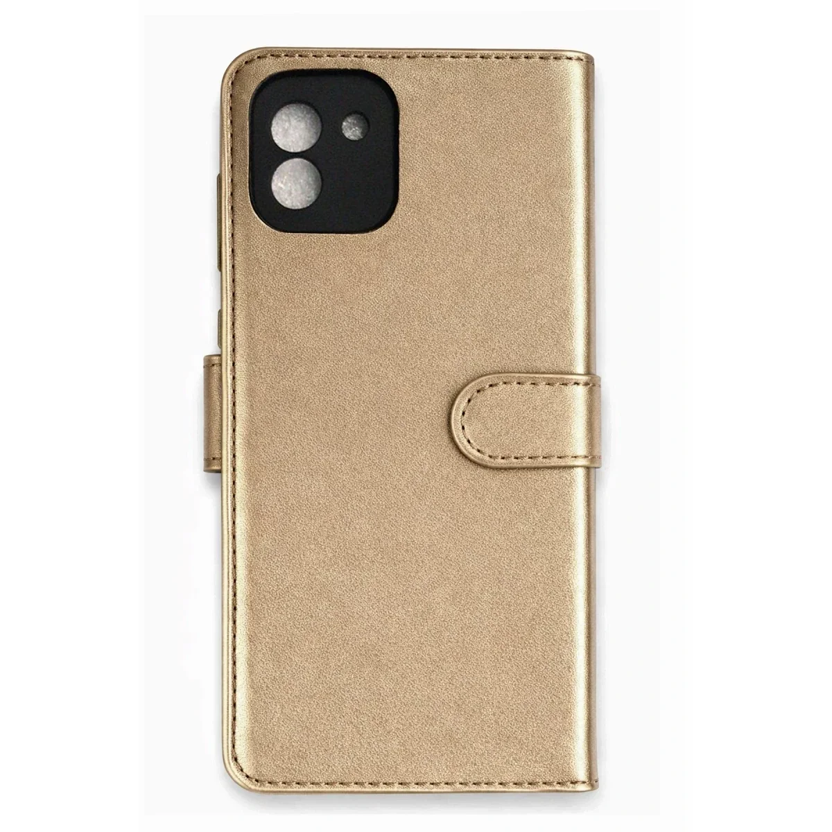 Samsung Galaxy A03 Kılıf Trend S Plus Kapaklı Kılıf - Gold Samsung Galaxy A03 Kılıf Trend S Plus Kapaklı Kılıf - Gold