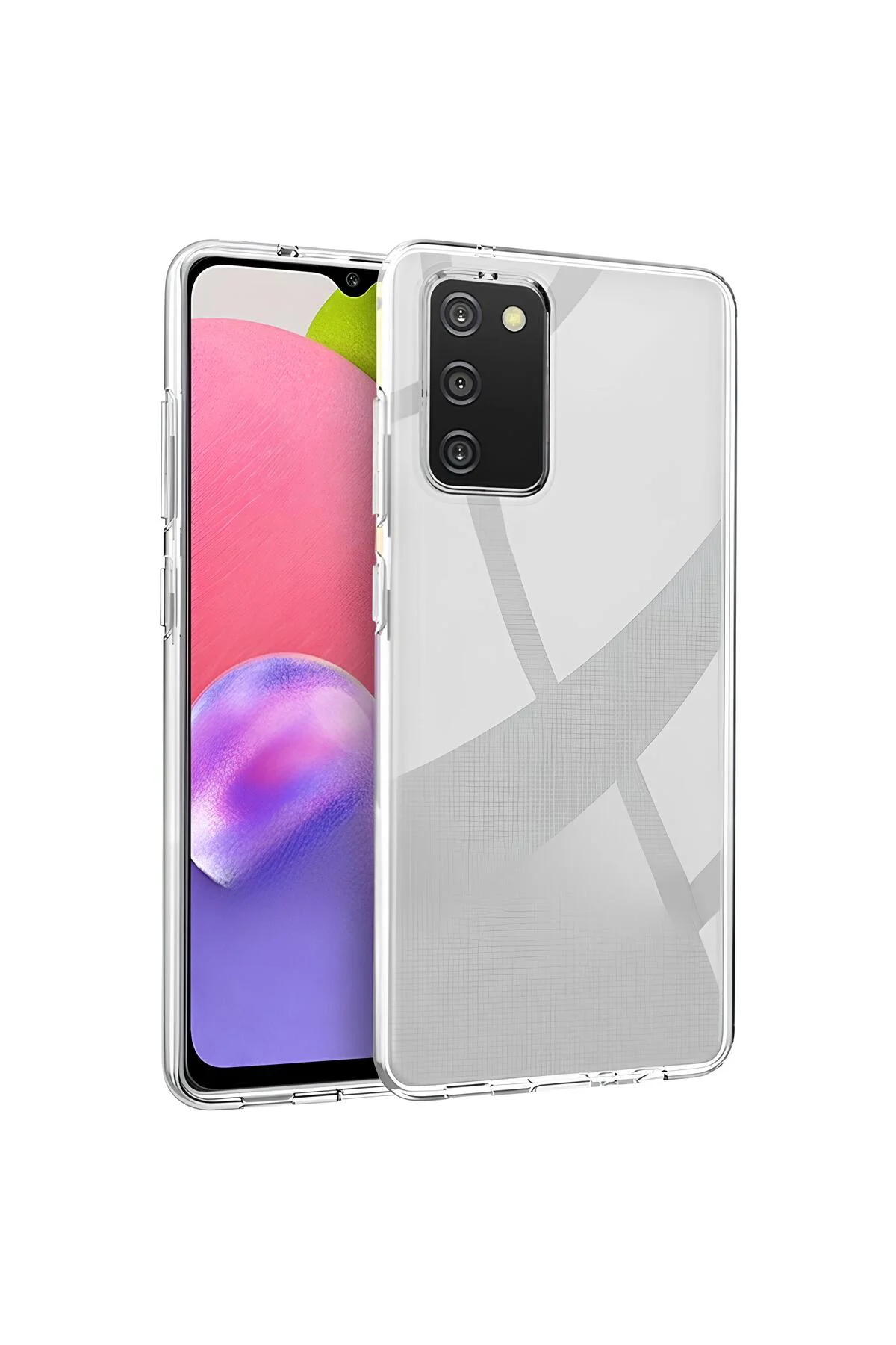Samsung Galaxy A03S Premium Silikon Kılıf Şeffaf