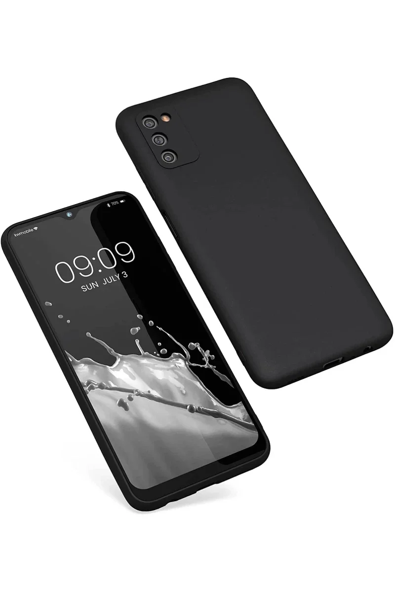 Samsung Galaxy A03S Kılıf First Silikon - Siyah