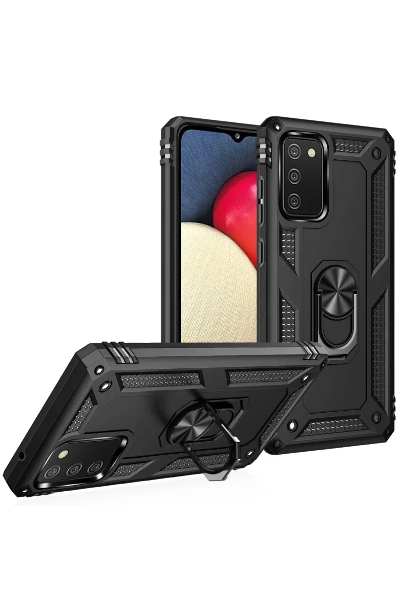 Samsung Galaxy A03S Kılıf Sofya Yüzüklü Silikon Kapak - Siyah Fiyatı, Yorumları ve Özellikleri