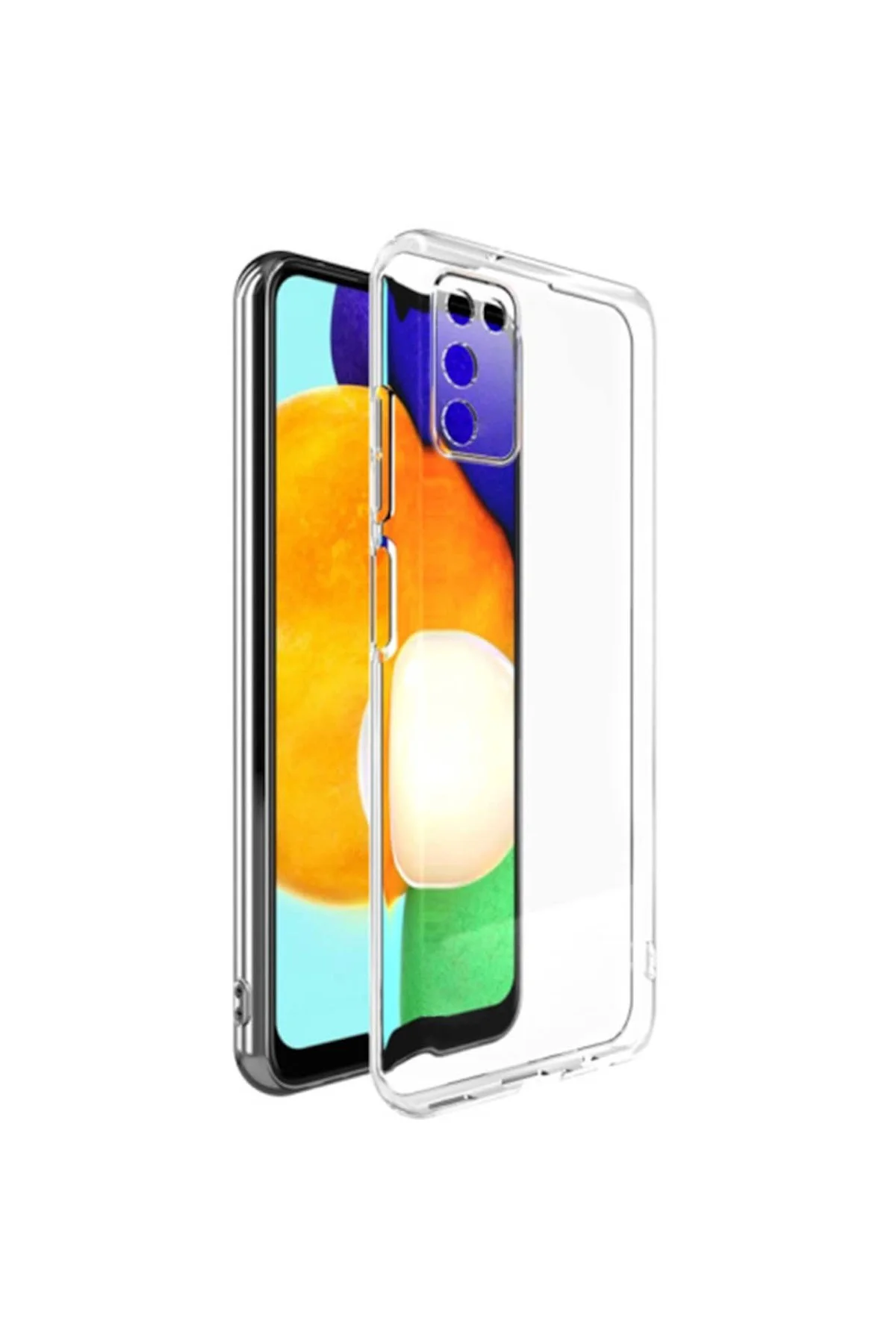 Samsung Galaxy A03S 2.0 MM Korumalı Şeffaf Silikon Kılıf