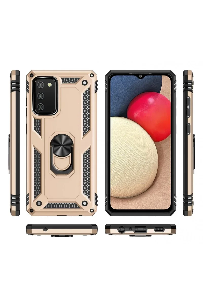 Samsung Galaxy A03S Kılıf Sofya Yüzüklü Silikon Kapak - Gold Fiyatı, Yorumları ve Özellikleri