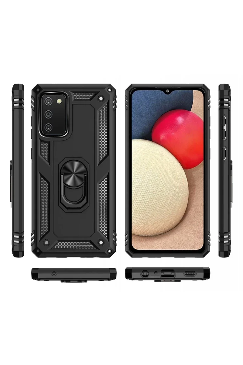 Samsung Galaxy A03S Kılıf Sofya Yüzüklü Silikon Kapak - Siyah Fiyatı, Yorumları ve Özellikleri