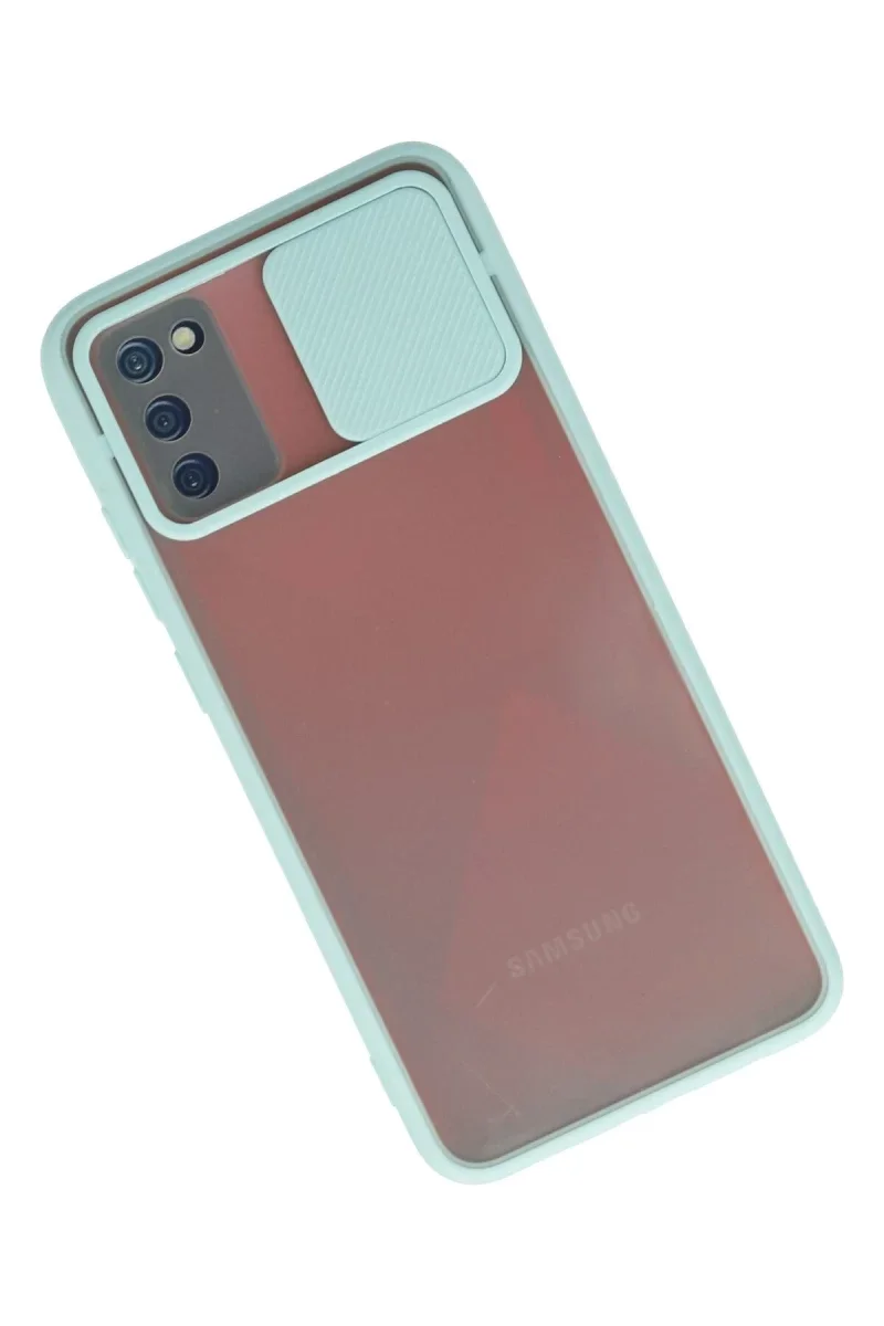 Samsung Galaxy A03S Kılıf Palm Buzlu Kamera Sürgülü Silikon - Turkuaz Fiyatı, Yorumları ve Özellikleri